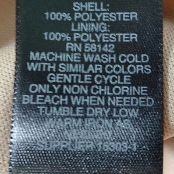 Liz Claiborne Sleeveless Navy Blue Dress Size 10 - Picture 7 of 7